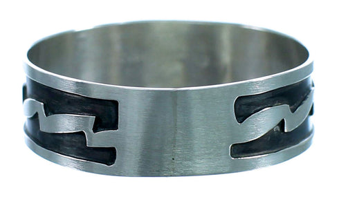 Navajo Indian Authentic Sterling Silver Ring Size 14 SX112832